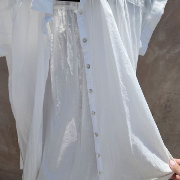 Mo:vint movint white cotton shirt dress - Picture 2 of 7